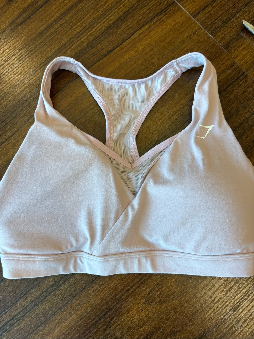 Gymshark Pale Pink Racerback Sports Bra